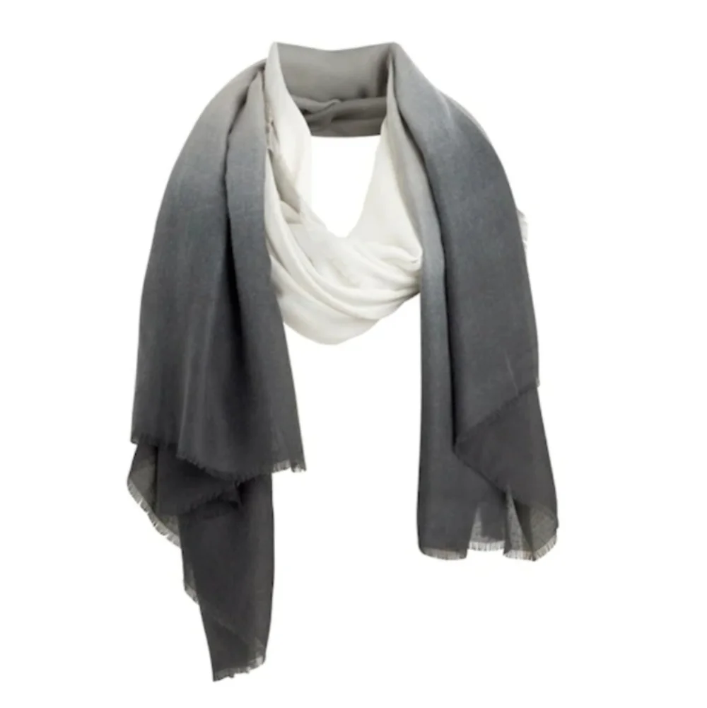 Cushnie Carly Gray Ombre Scarf From Curateur